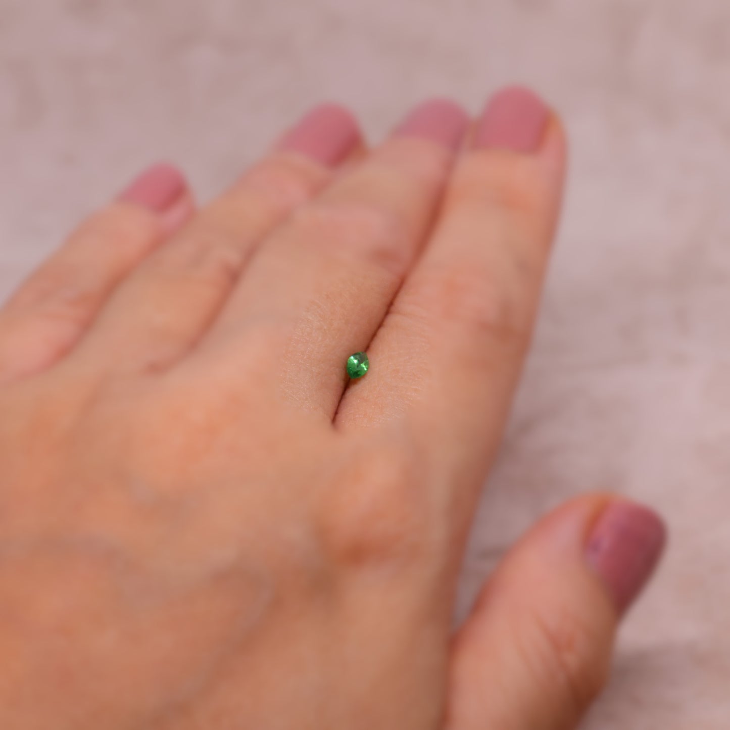 「常葉Ⅱ」グリーンガーネット(ツァボライト)/0.175ct/マーキス/アフリカ