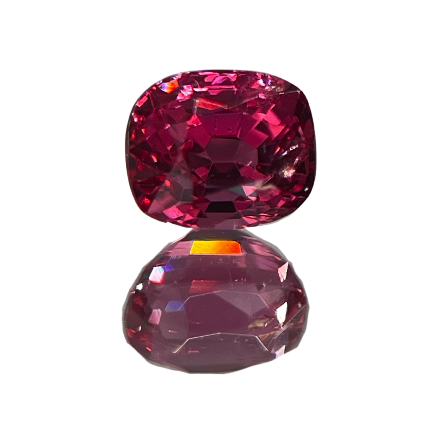 「薔薇甘露」濃ピンクスピネル/0.46ct/クッション/ミャンマー産