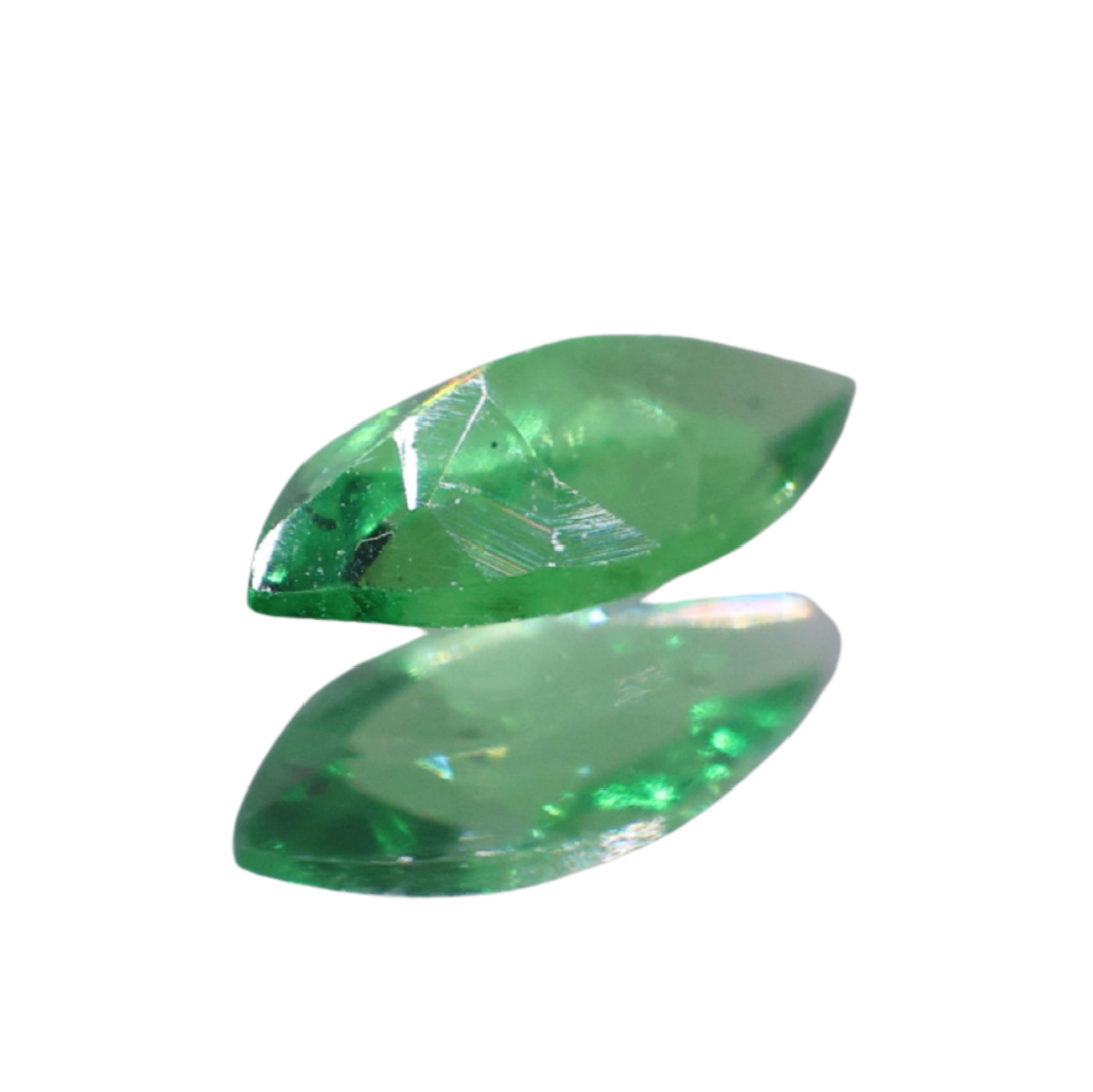 「常葉I」グリーンガーネット(ツァボライト)/0.125ct/マーキス/アフリカ