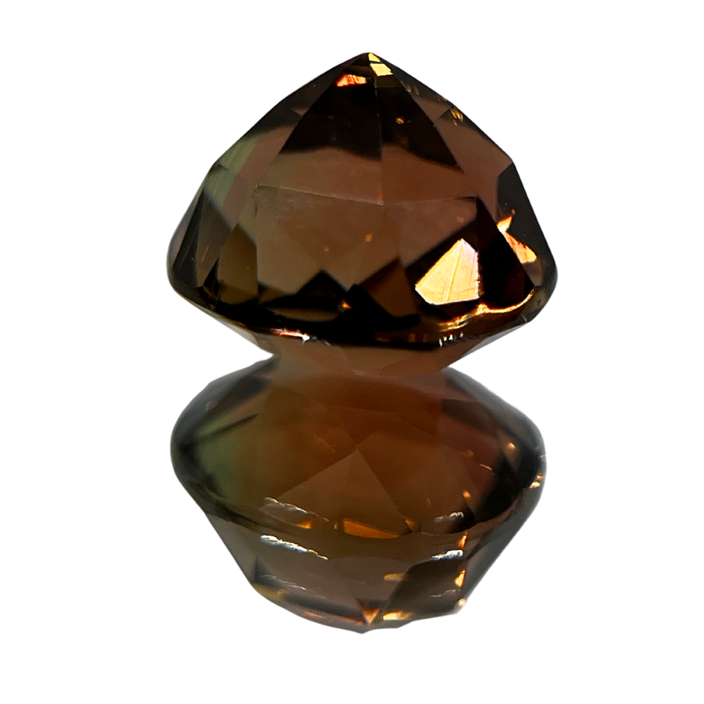 「深朽葉」バイカラートルマリン/3.43ct/オーバル/アフリカ