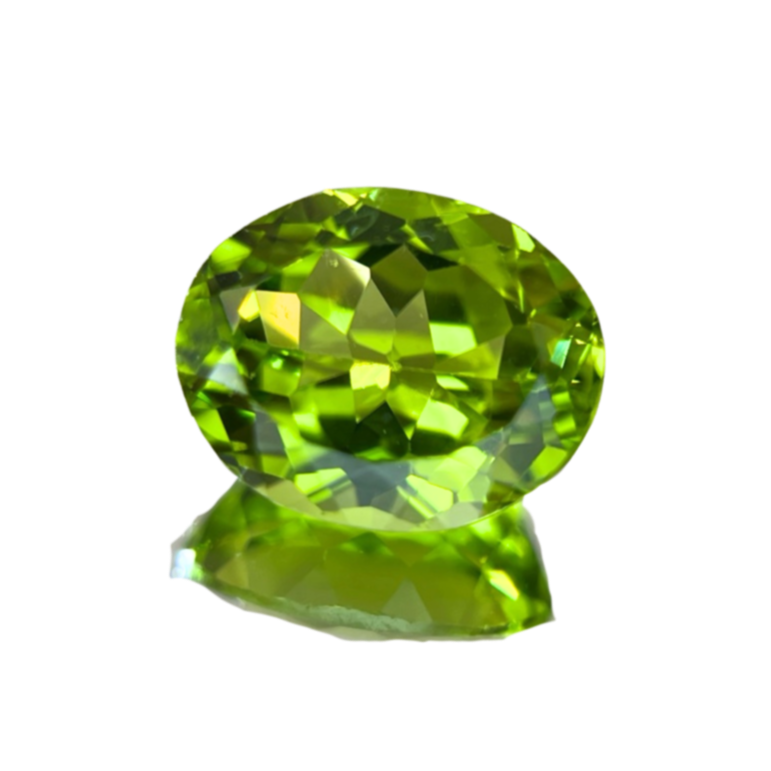 「橄欖粒」ペリドット/3.77ct/オーバル/パキスタン産