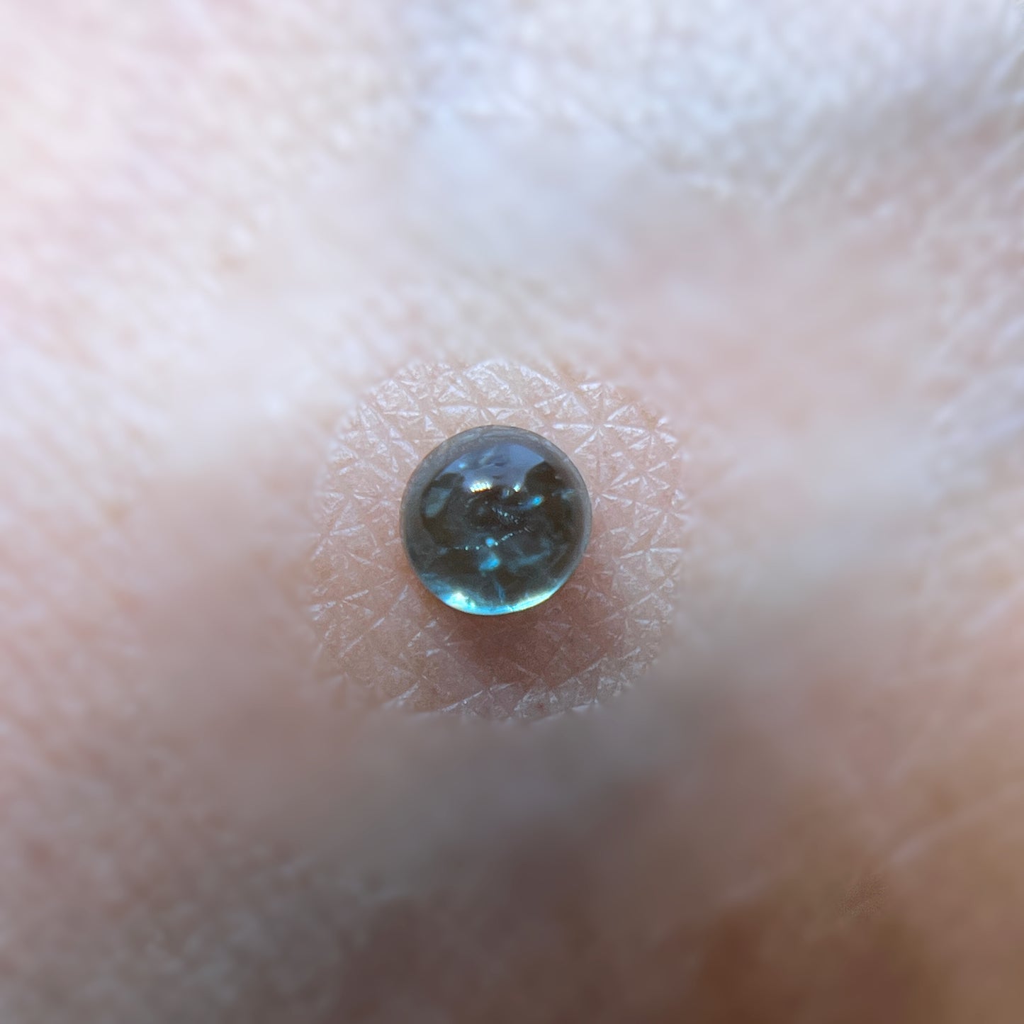 「翠滴」ミントトルマリン/0.41ct/ラウンドカボション