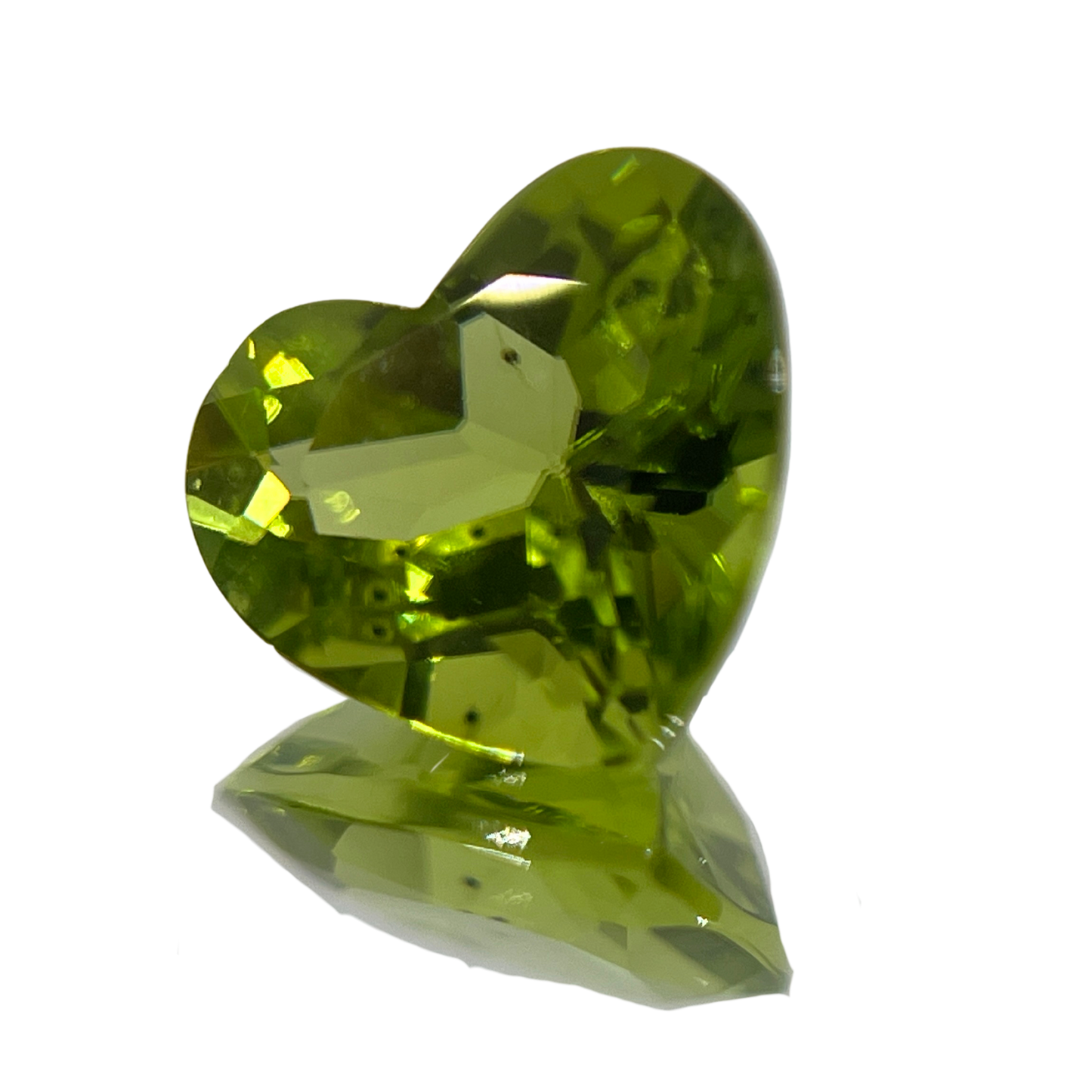 「Heart of August」ペリドット/3.05ct/ハート/パキスタン産