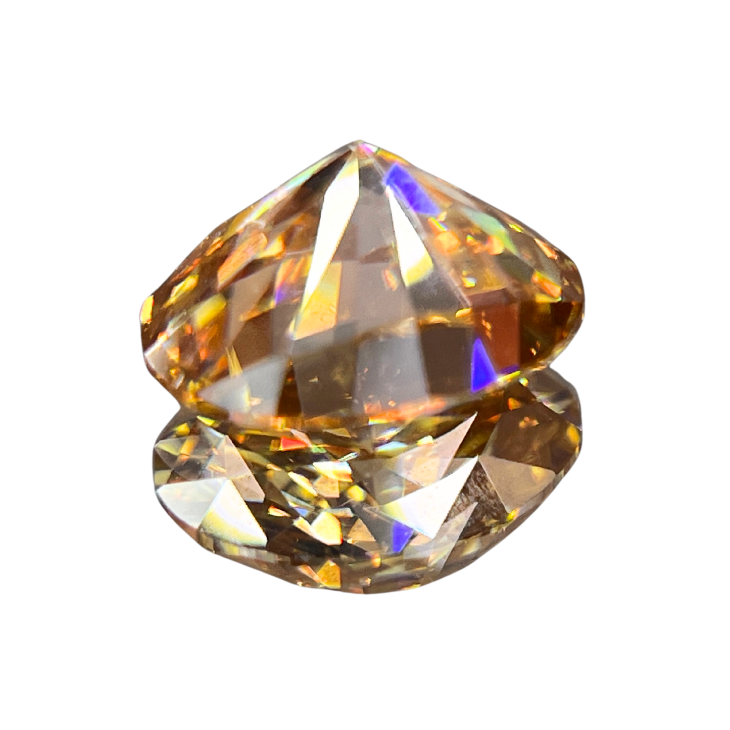 「Champagne Radiance」合成モアサナイト/1.99ct/オーバル/中国
