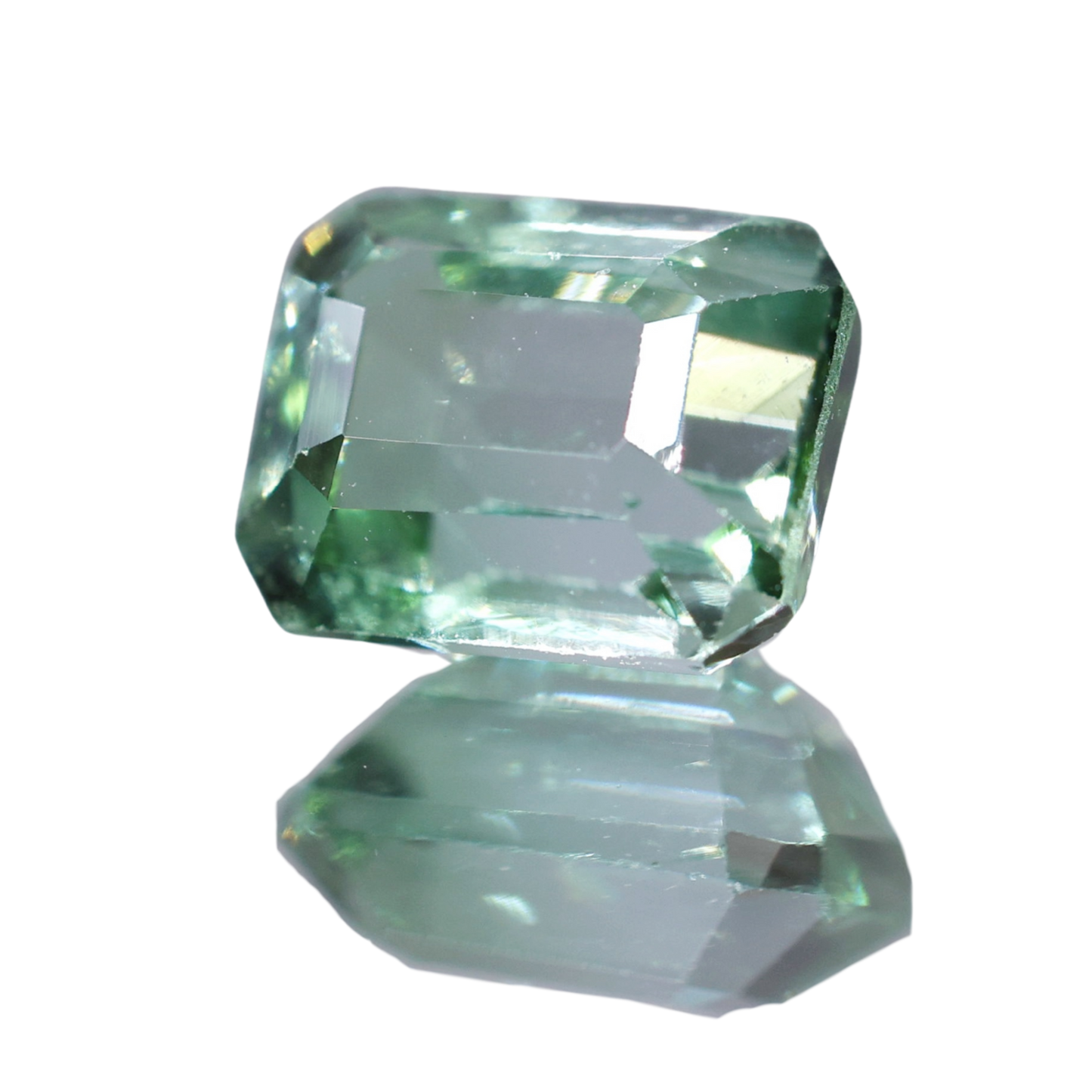 「爽風」バイカラートルマリン/0.94ct/エメラルドカット/モザンビーク