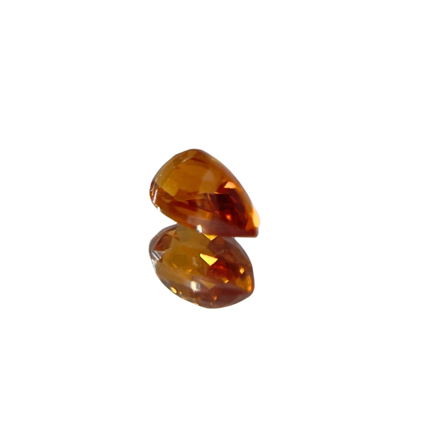 「灯」スペサタイトガーネット/0.33ct/ペアシェイプ/タンザニア産