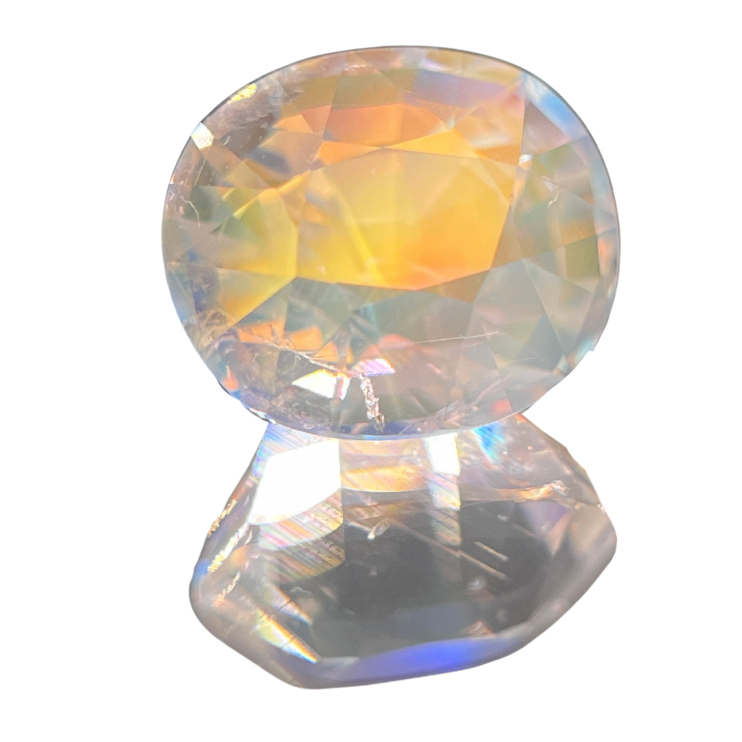 「幻虹」アンデシンラブラドライト/4.73ct/オーバル/マダガスカル産
