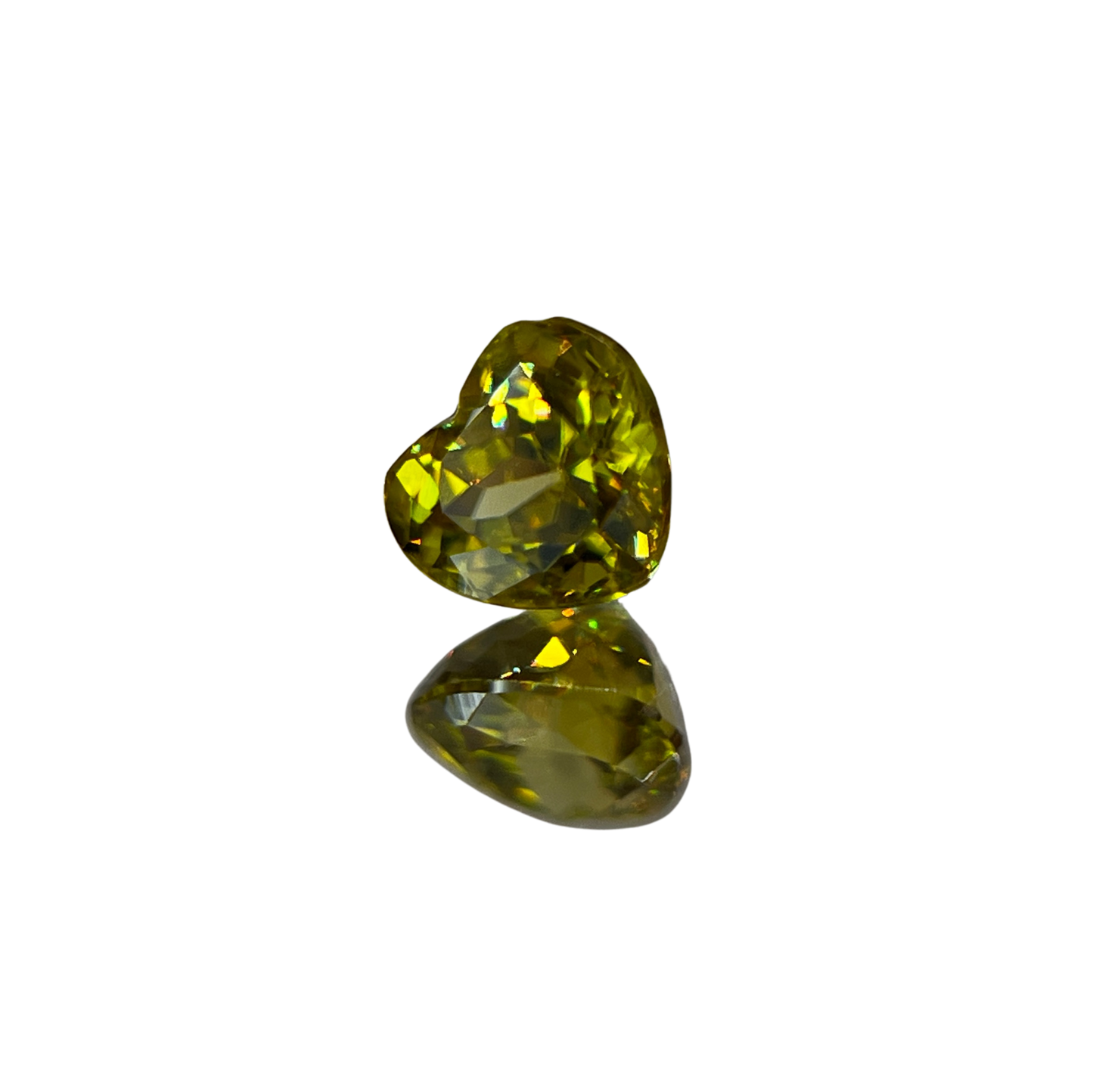 「彩炎」スフェーン/0.47ct/ハート/マダガスカル