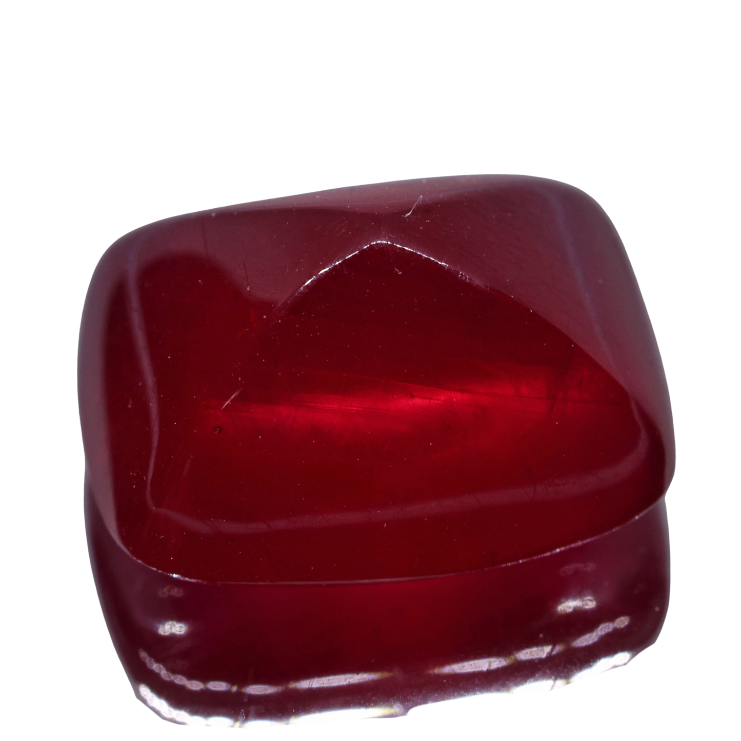 「Candy ruby」鉛ガラス含浸ルビー/ 11.34ct/シュガーローフ