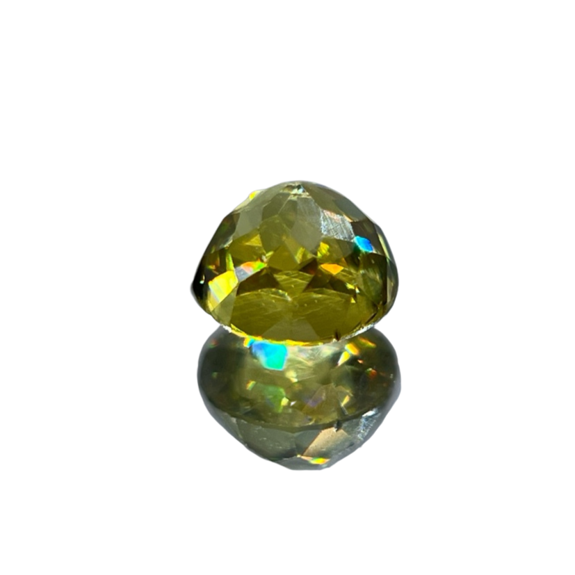 「燦々」スフェーン/0.45ct/ラウンド/マダガスカル