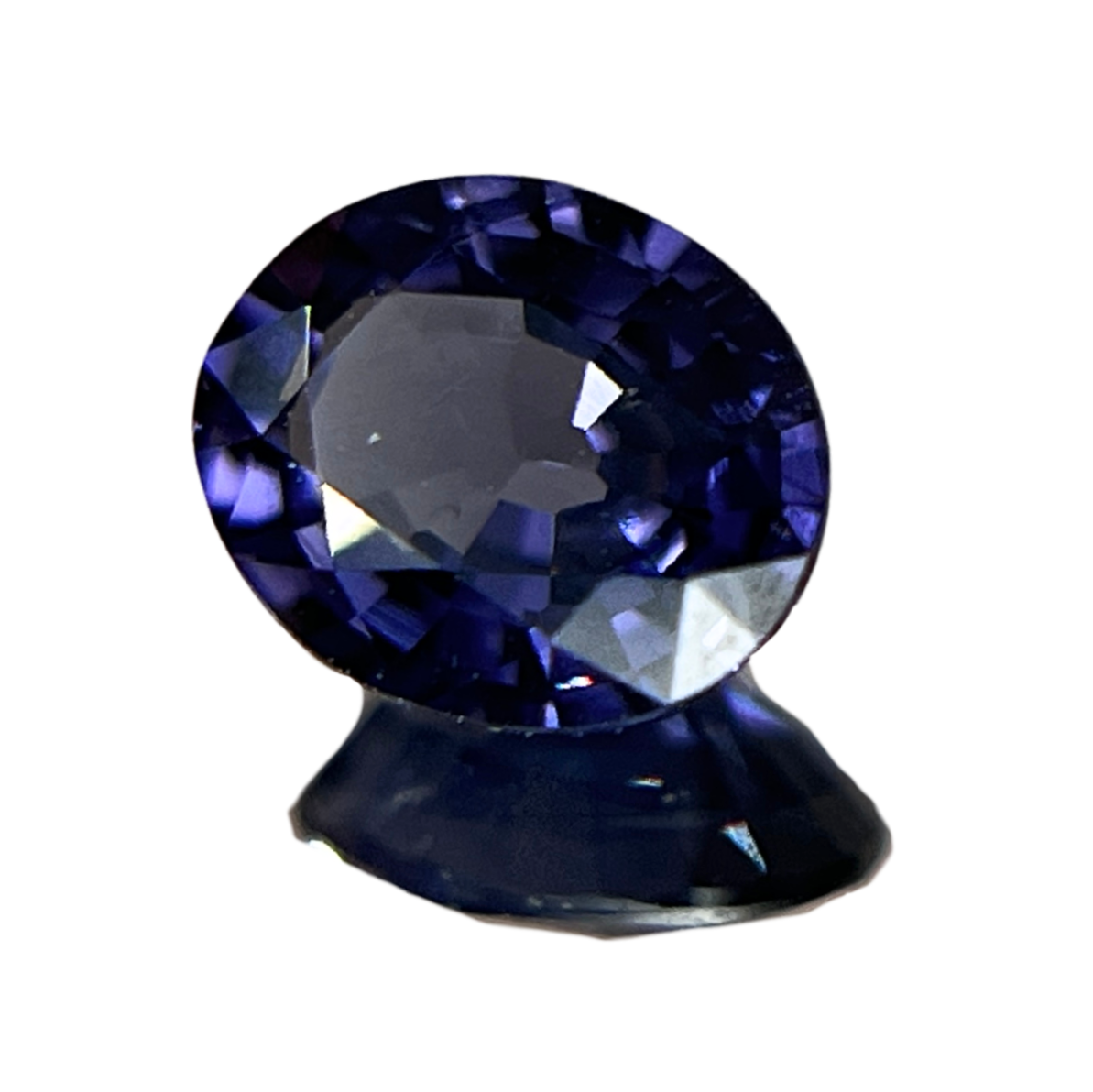 「Midnight Spark」パープリッシュネイビースピネル/0.58ct/オーバル/ミャンマー