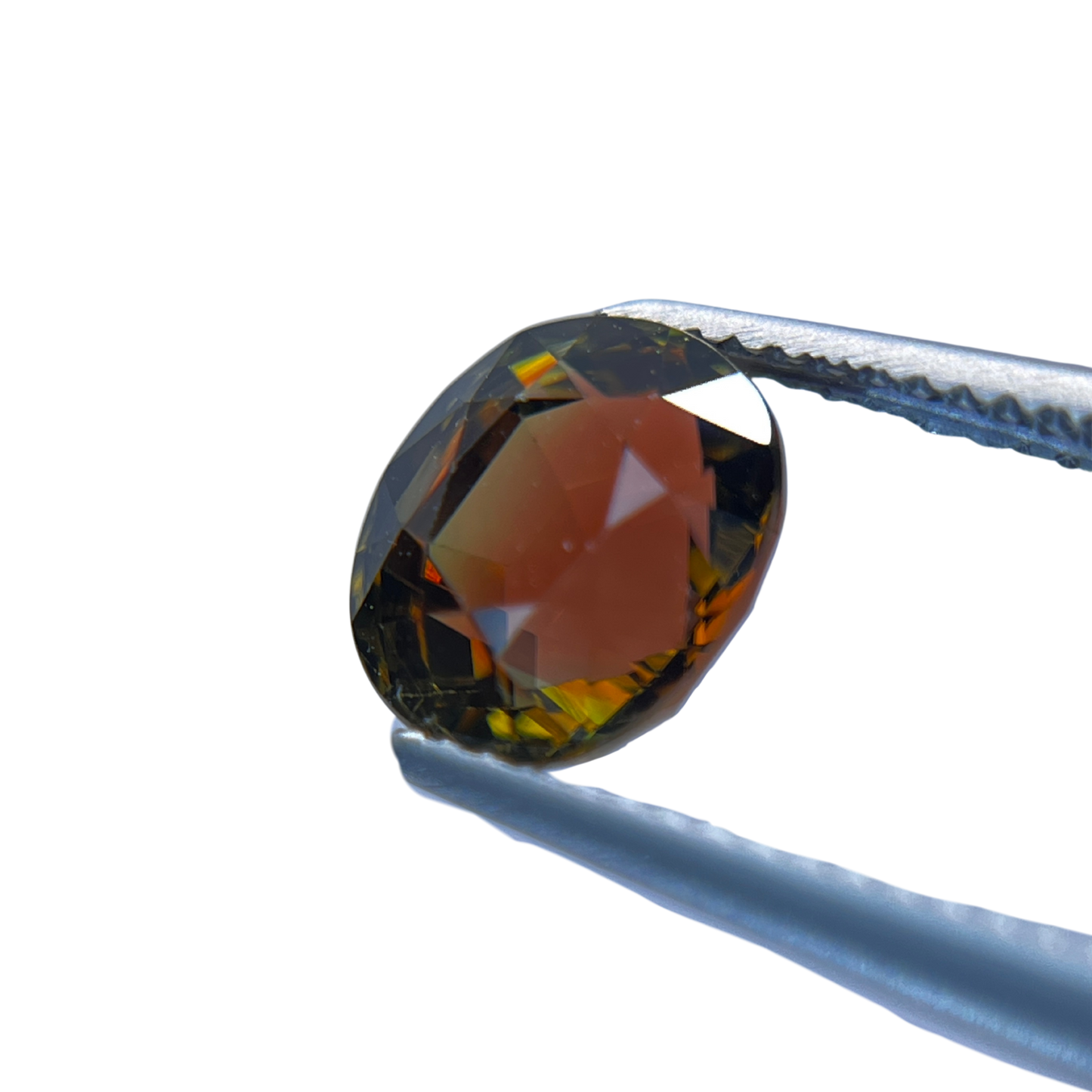 「深朽葉」バイカラートルマリン/3.43ct/オーバル/アフリカ