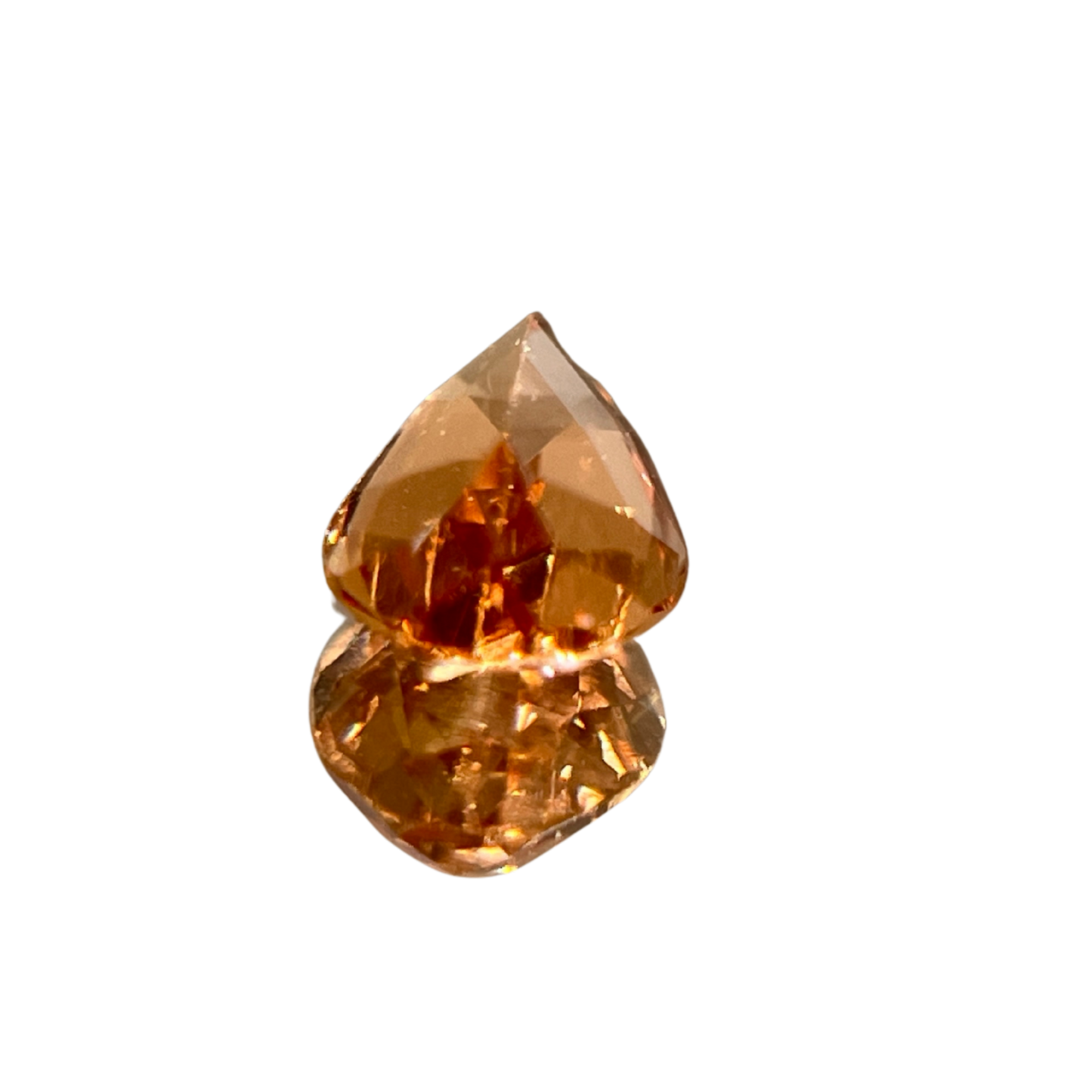「夜燈」インペリアルトパーズ/0.49ct/ペアシェイプ/ブラジル産
