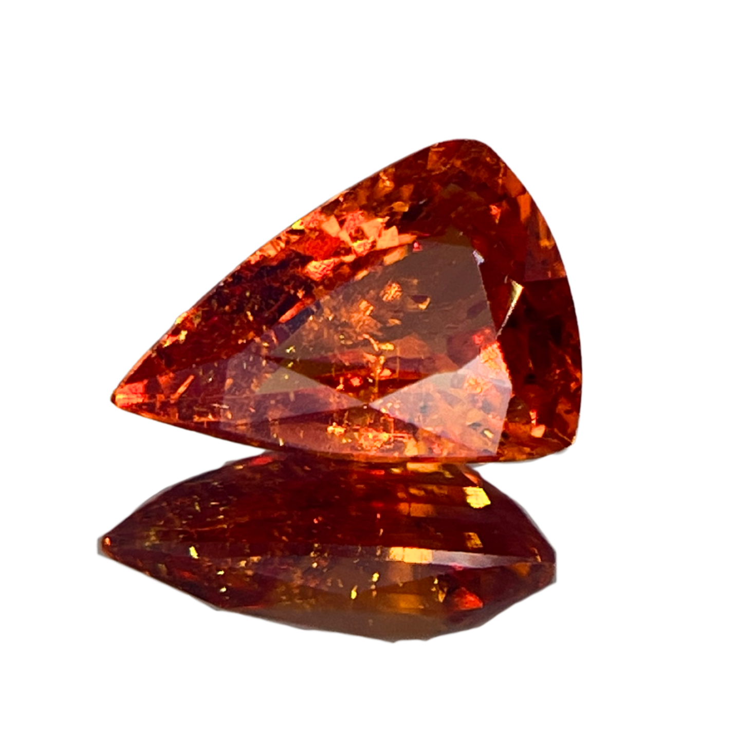 「深橙」スペサタイトガーネット/1.77ct/カスタムカット