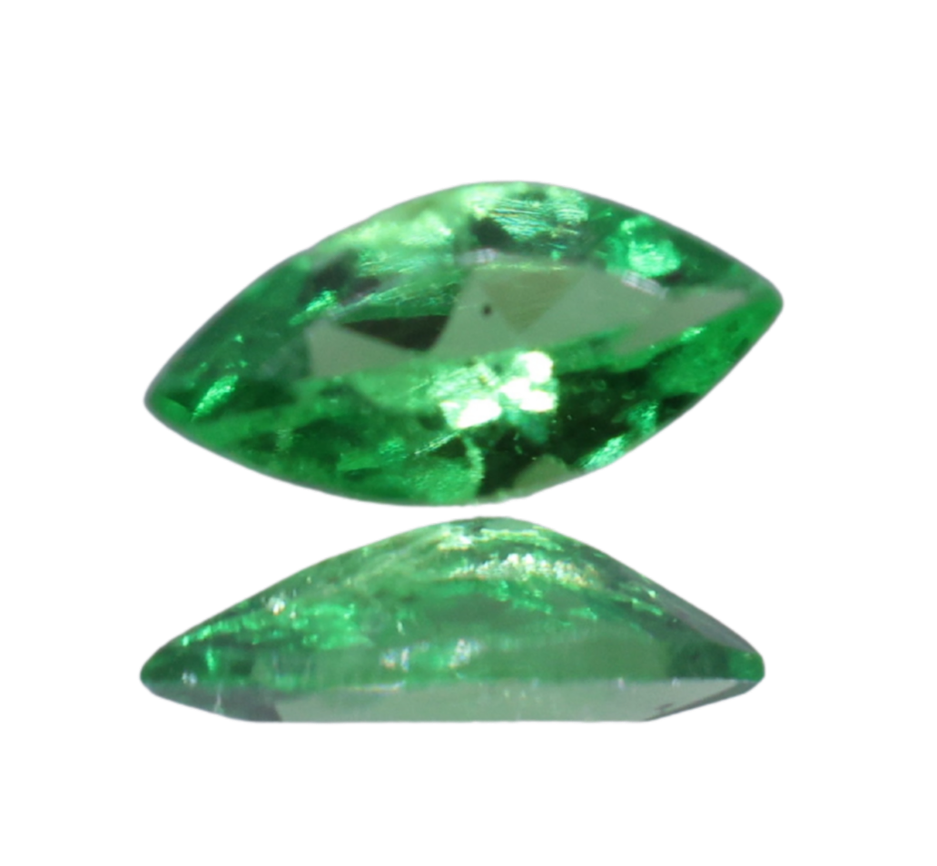 「常葉I」グリーンガーネット(ツァボライト)/0.125ct/マーキス/アフリカ