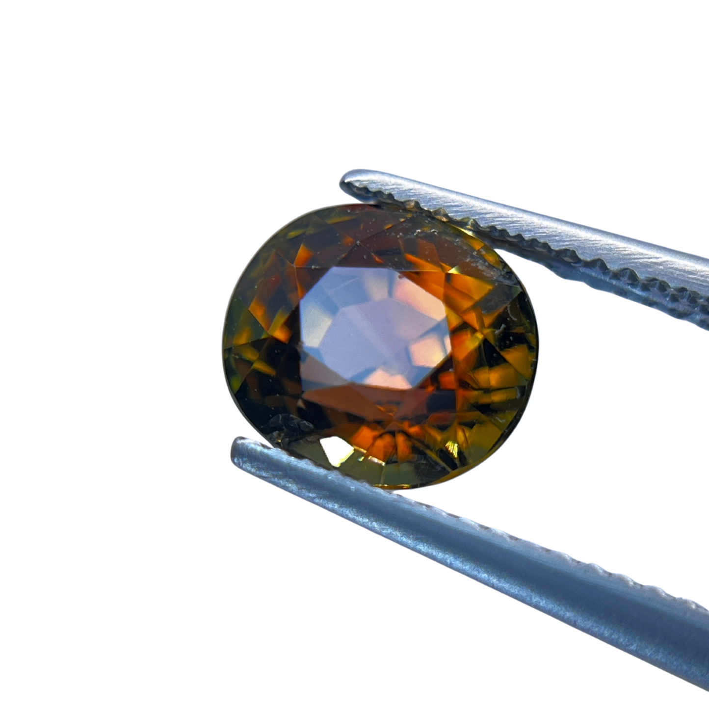 「深朽葉」バイカラートルマリン/3.43ct/オーバル/アフリカ