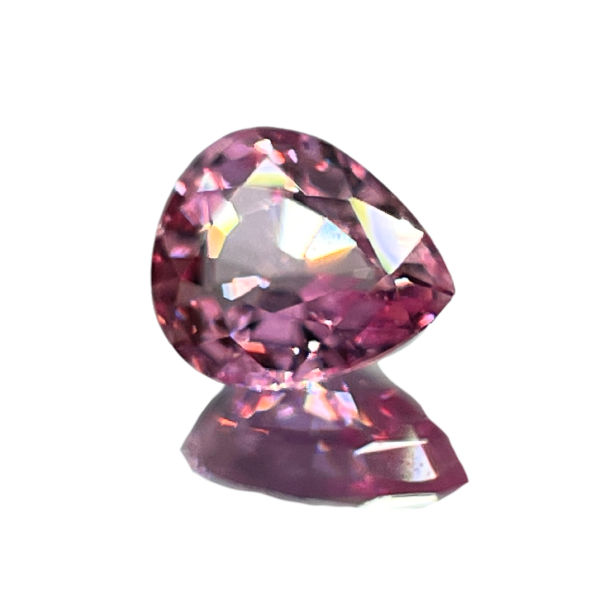 「ひとひら」非加熱ピンクサファイア/ 0.37ct/ペアシェイプ/マダガスカル