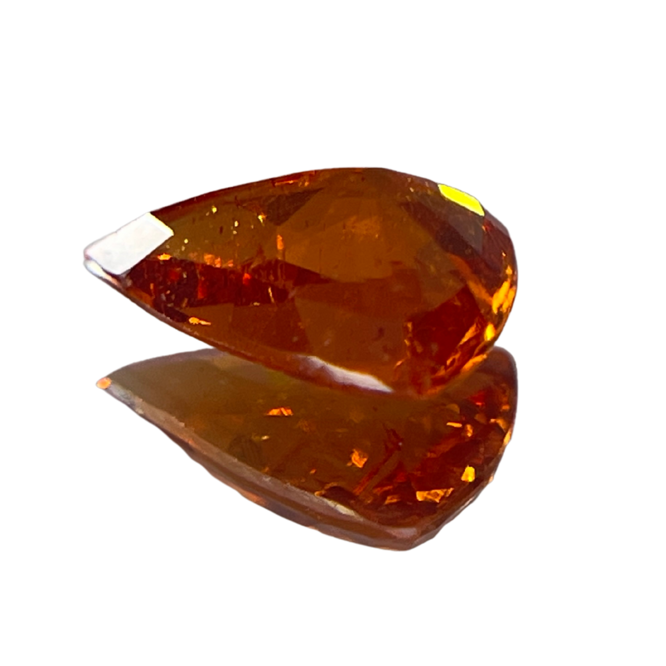 「深橙」スペサタイトガーネット/1.77ct/カスタムカット