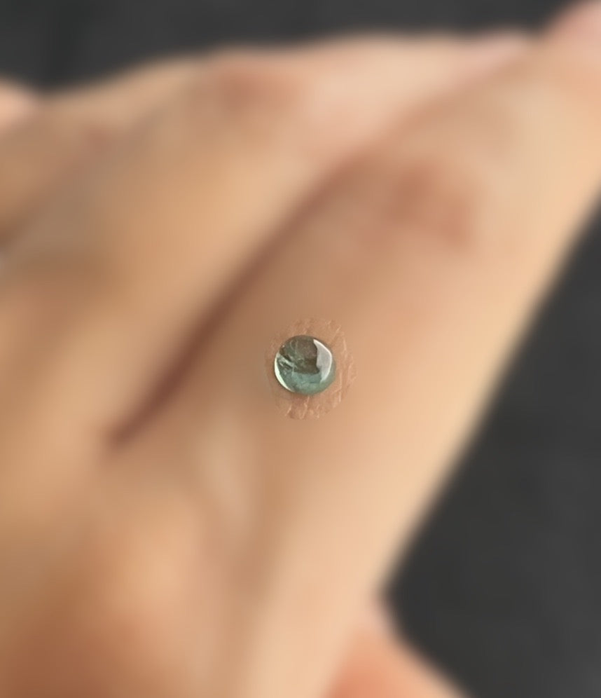 「翠滴」ミントトルマリン/0.41ct/ラウンドカボション
