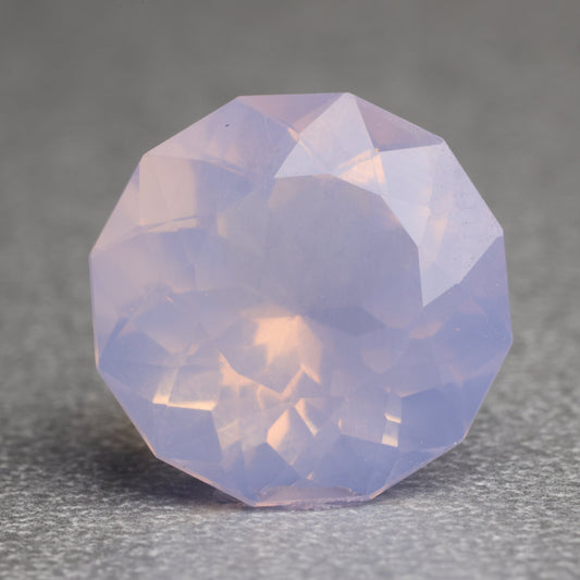 「Lilac Bloom」スコロライト（ラベンダークォーツ）/5.10ct/ラウンドカスタムカット/ブラジル