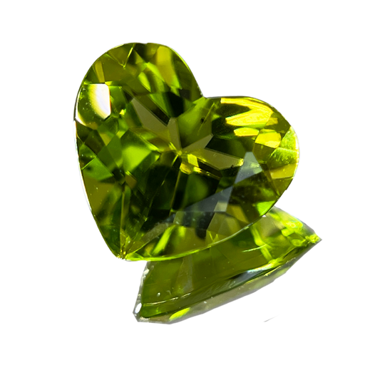 「Heart of August」ペリドット/3.05ct/ハート/パキスタン産