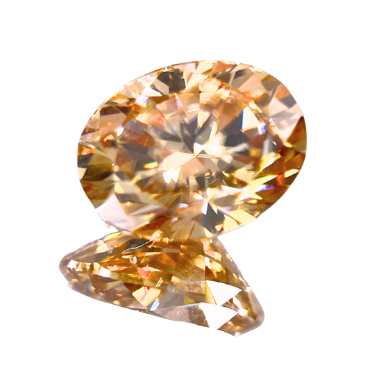 「Champagne Radiance」合成モアサナイト/1.99ct/オーバル/中国