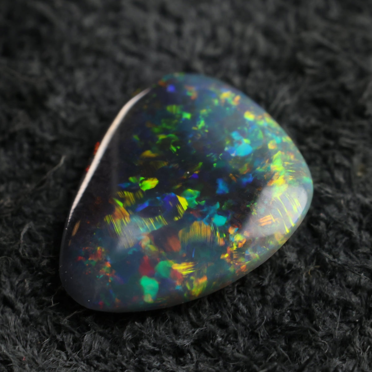 「Space Mosaic」ソリッドオパール/ 0.32ct/フリーシェイプ/ライトニングリッジ、オーストラリア