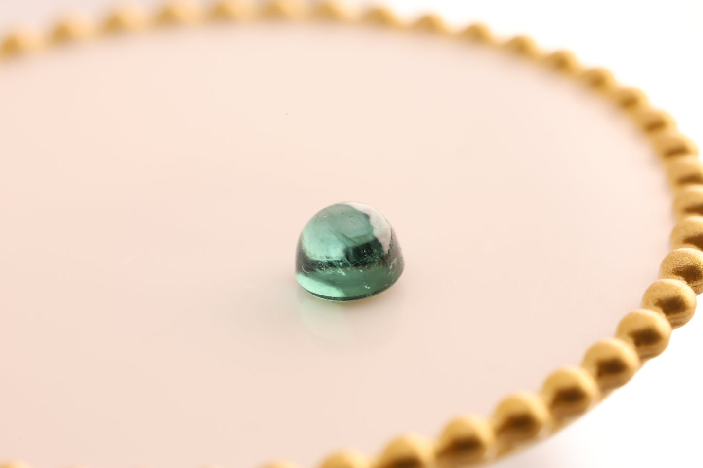 「Lagoon Drop」ラグーントルマリン/0.41ct/ラウンドカボション