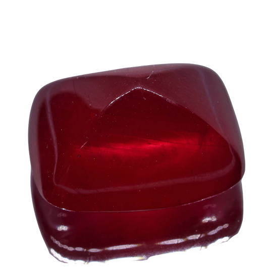 「Candy ruby」鉛ガラス含浸ルビー/ 11.34ct/シュガーローフ