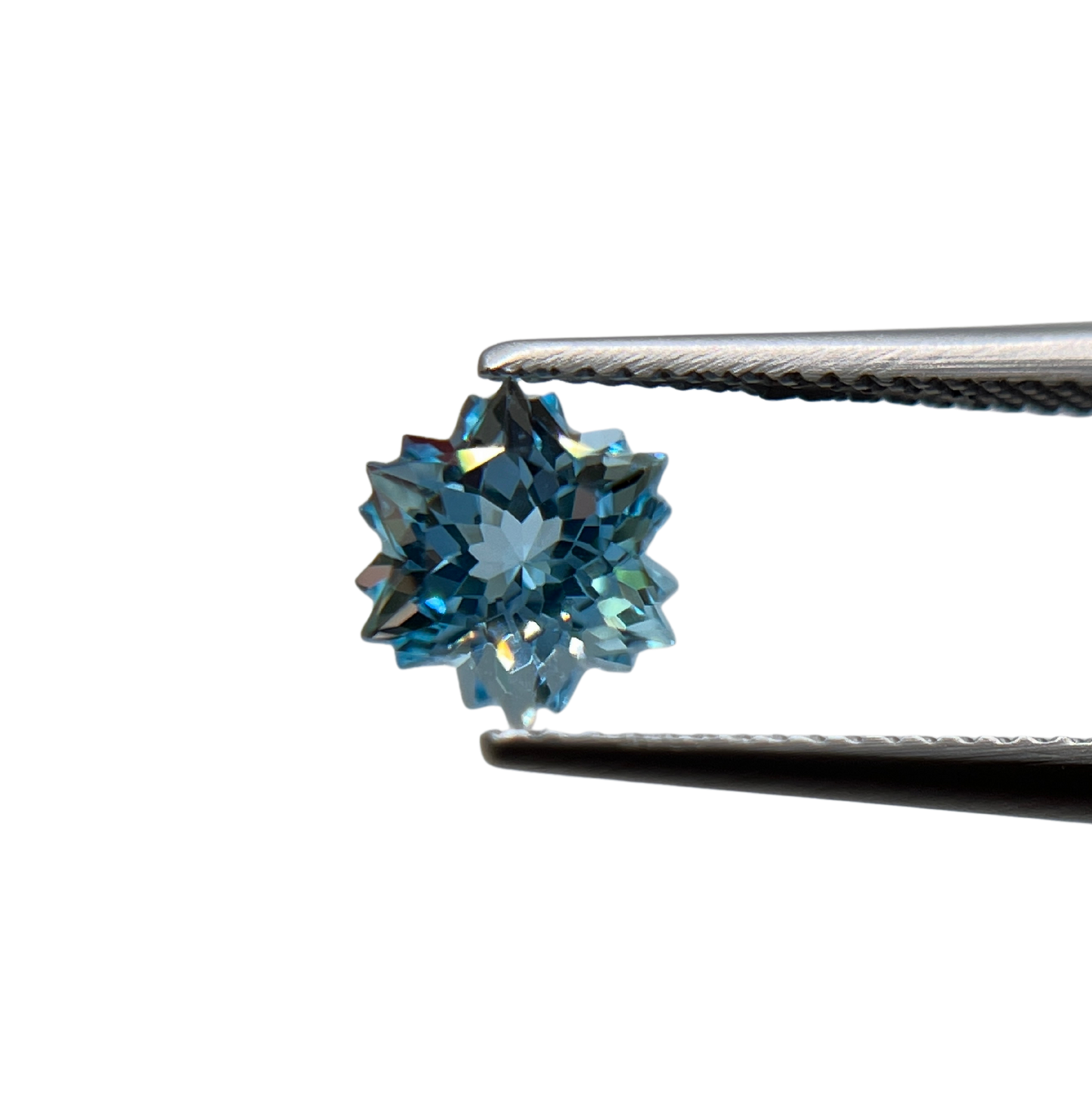 「雪氷」ブルートパーズ/1.93ct/スノーフレーク