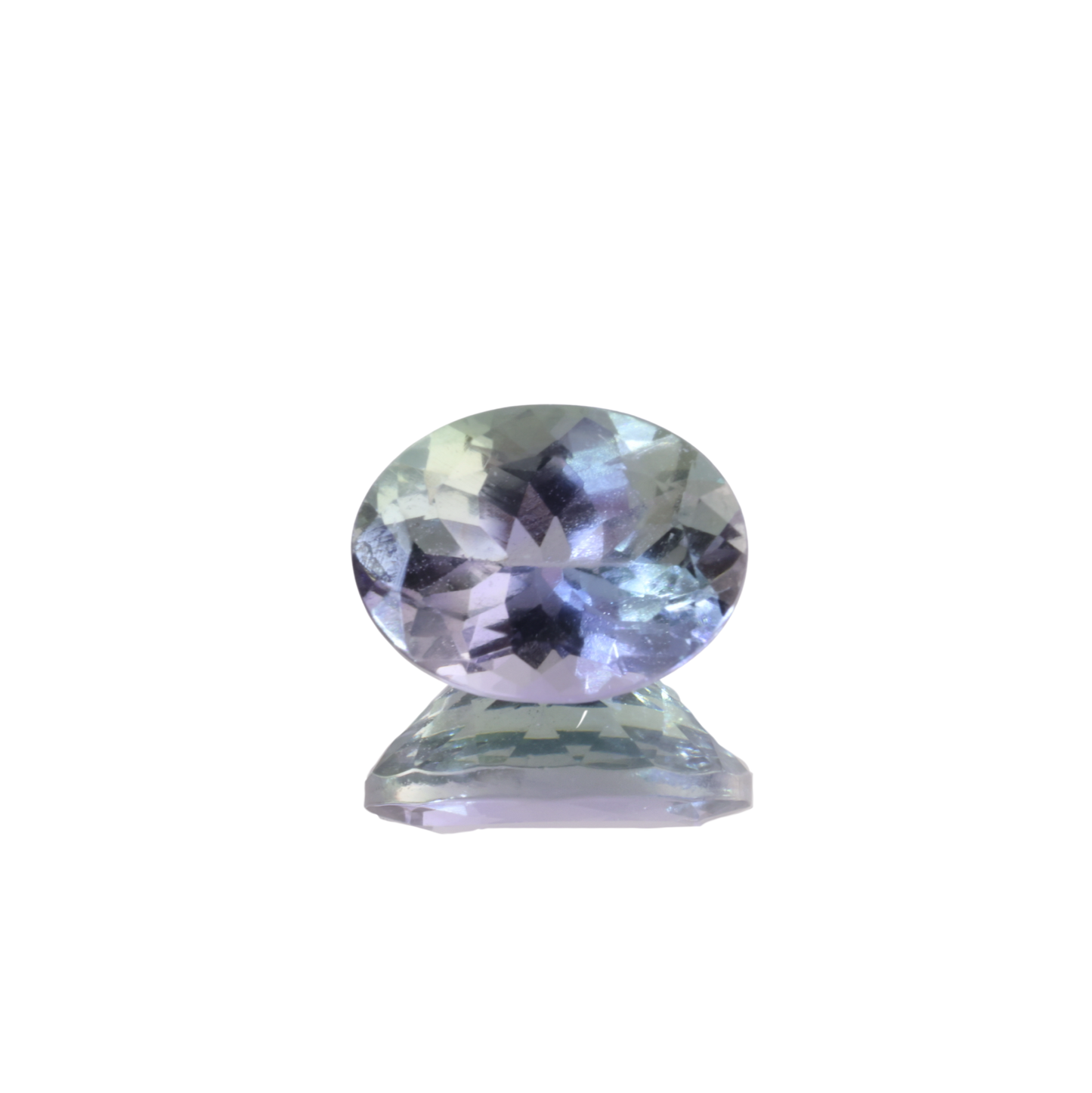 「夕霞」バイカラーゾイサイト/1.52ct/オーバル/タンザニア