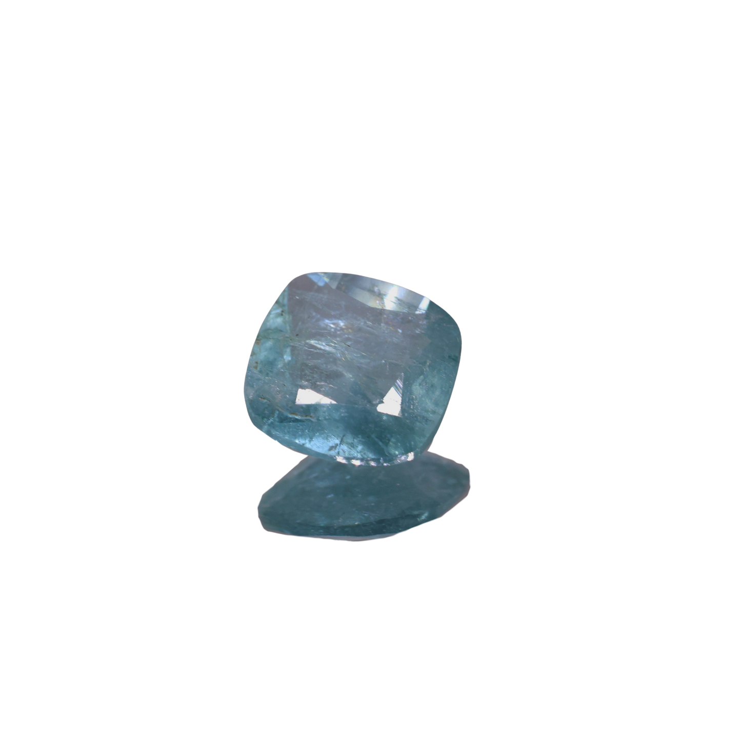 「海の底の静寂」ブルートルマリン/0.495ct/クッション