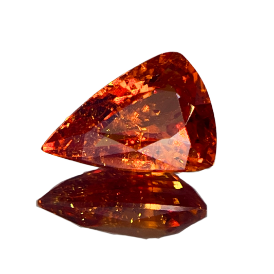 「深橙」スペサタイトガーネット/1.77ct/カスタムカット